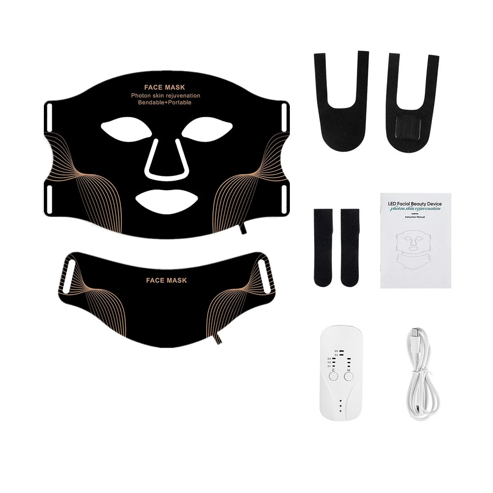 LED Red Light Therapy Face Mask - Anti-Aging & Skin Rejuvenation