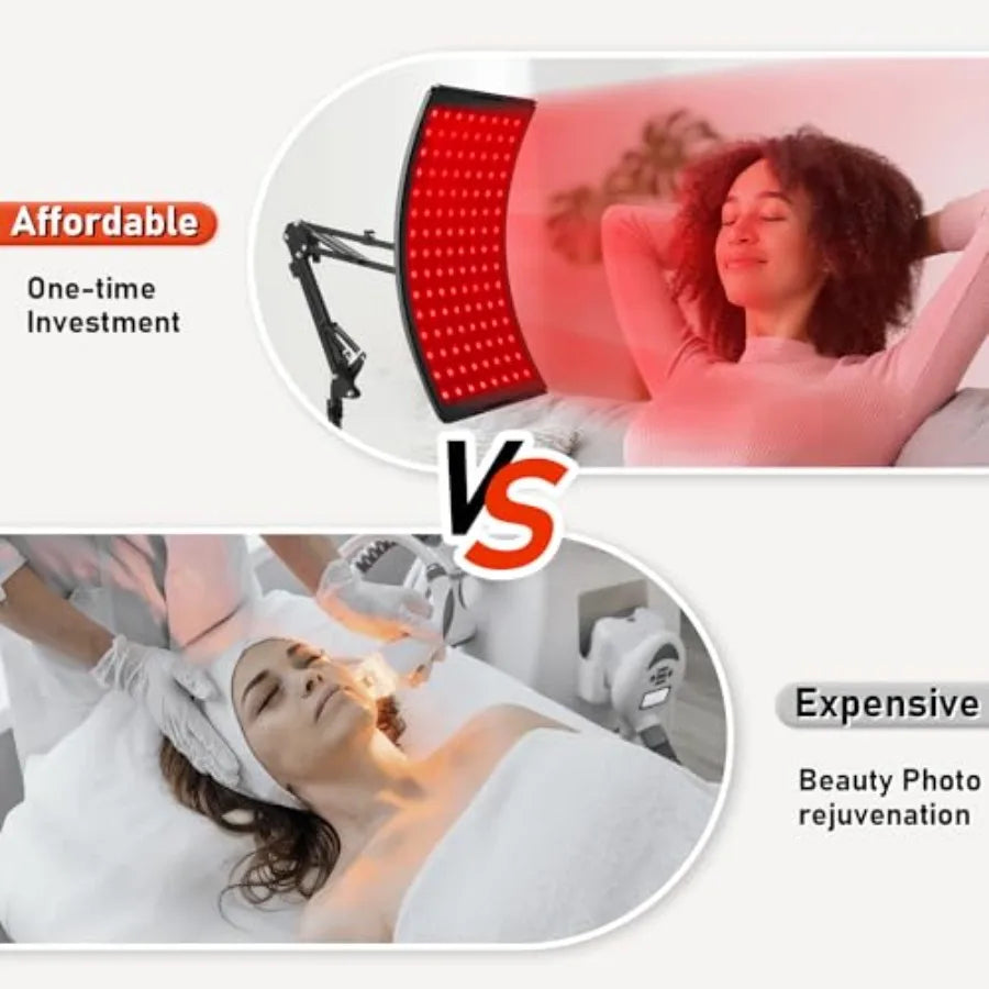 Red Light Therapy Lamp with Stand - 660nm & 850nm Full Body Device