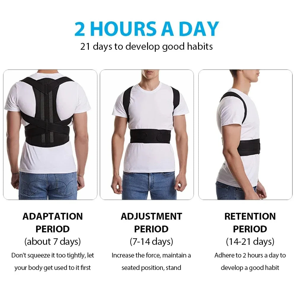 Posture Corrector for Women & Men - Back Brace Support Belt