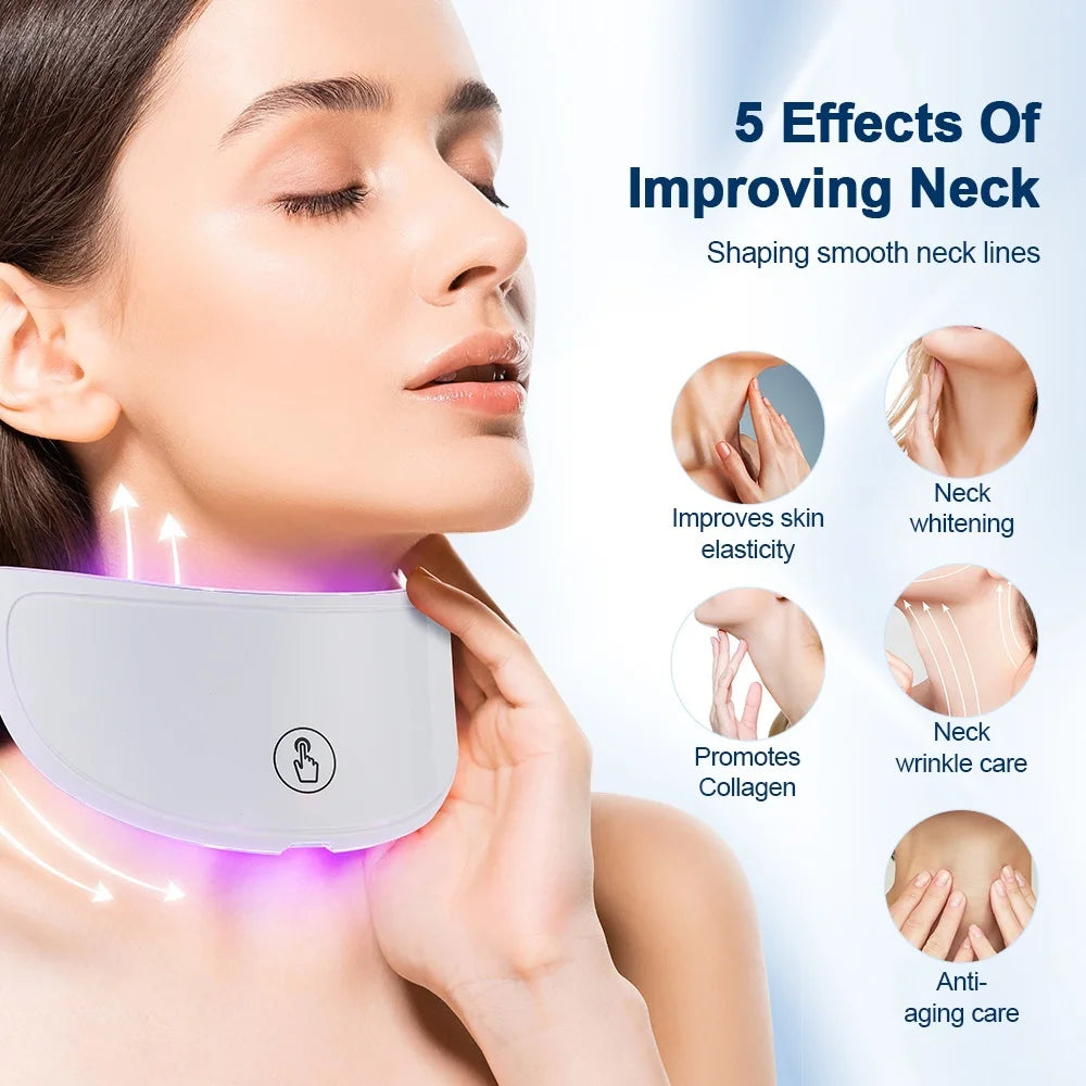 7 Color LED Light Therapy Face & Neck Mask - Anti-Aging Skin Rejuvenation
